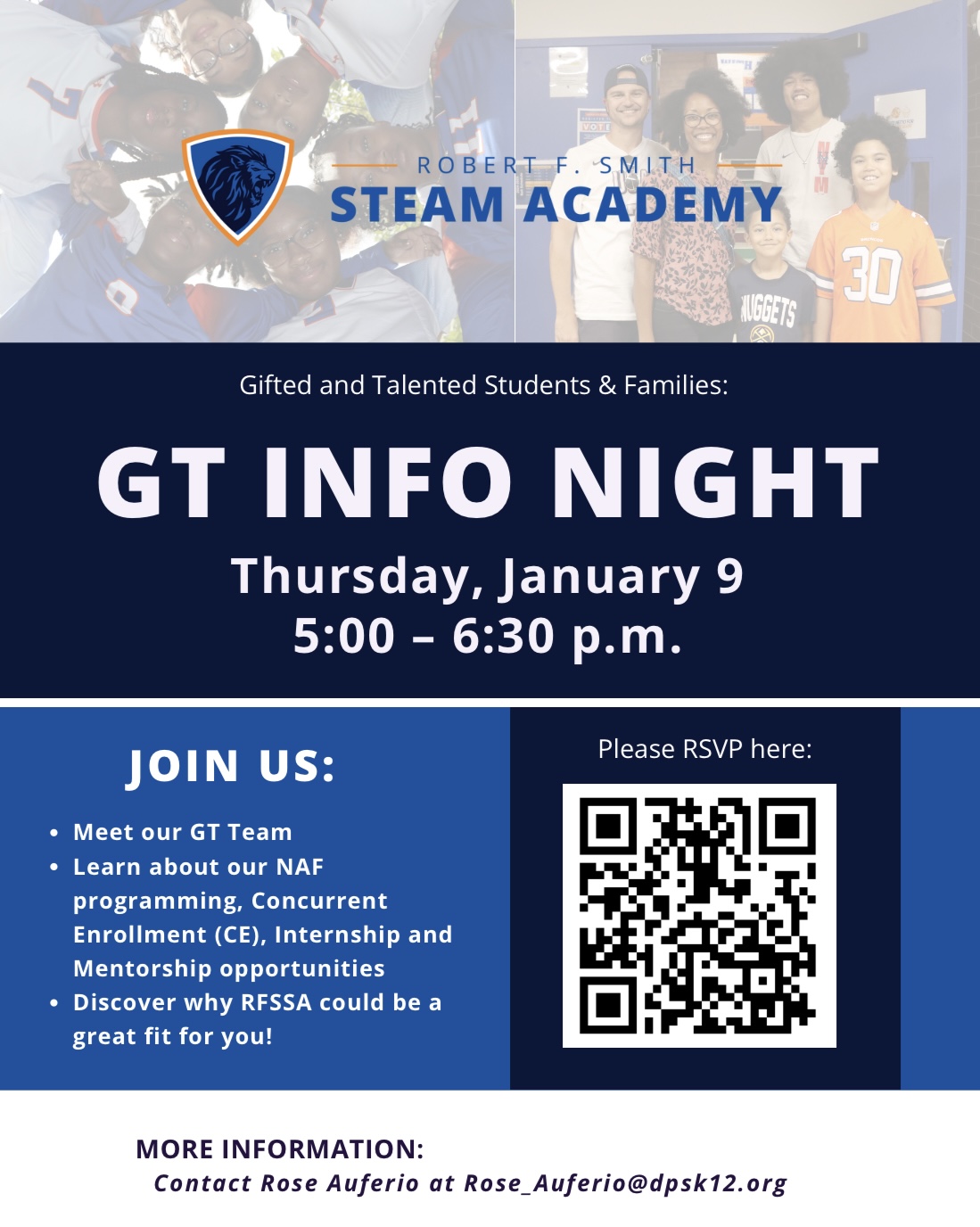 GT info night flyer