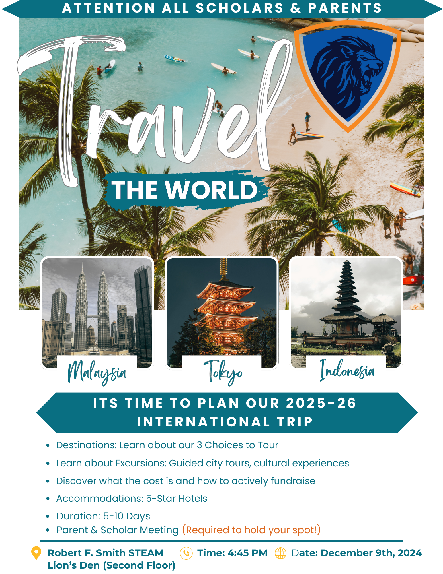 international trip flyer